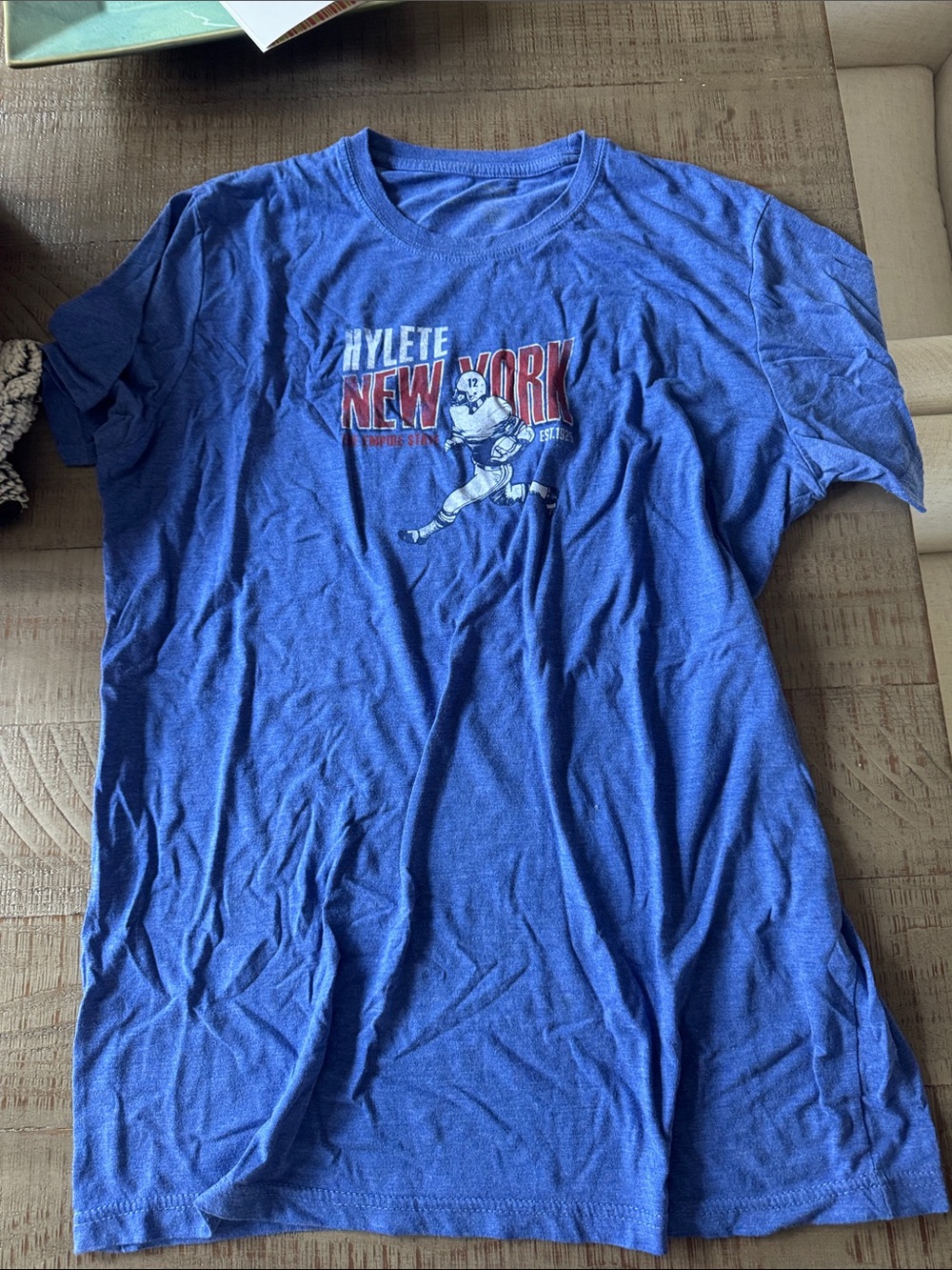 Hylete Blue New York Graphic Short Sleeve Tee